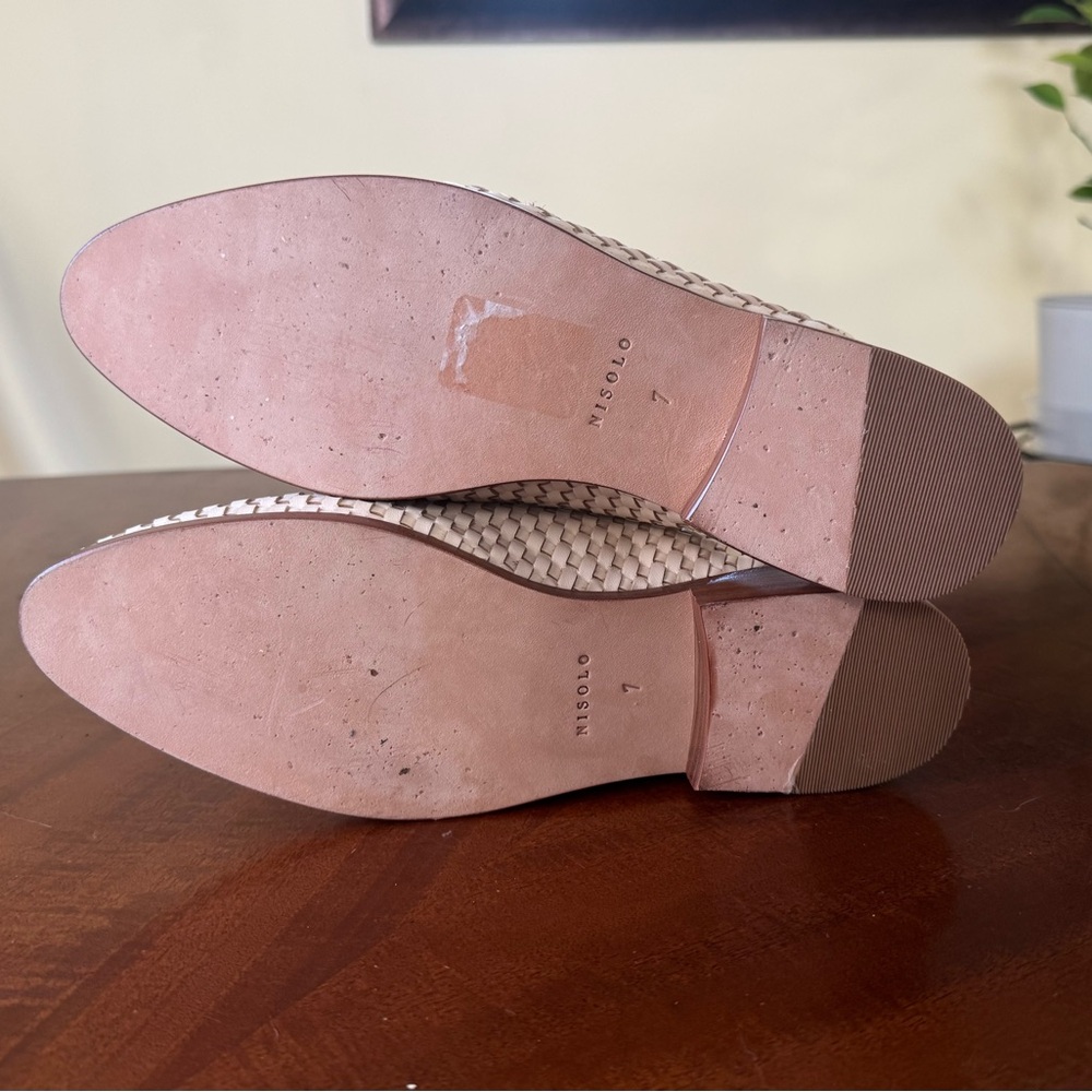 Nisolo Cream Woven Mules - Picture 4 of 4